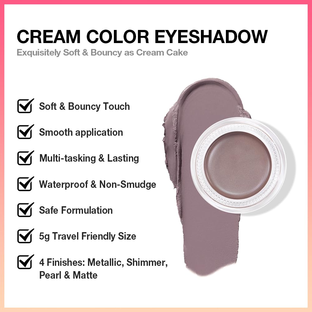 Single Cream Espresso Coffee Brown Matte Eyeshadow Palette Makeup, Natural Single Mini Instant Holographic Eyeshadow For Women, Sombras Crema Para Ojos, Talc, Paraben&Cruelty Free, 715
