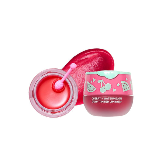 Look At Me Cherry Watermelon Dewy Tinted Lip Balm, Strawberry and Honey Extracts Natural Ingredients, Korean Skin Care, Long-Lasting Moisture, Gifts For Women (0.2 fl.oz.)