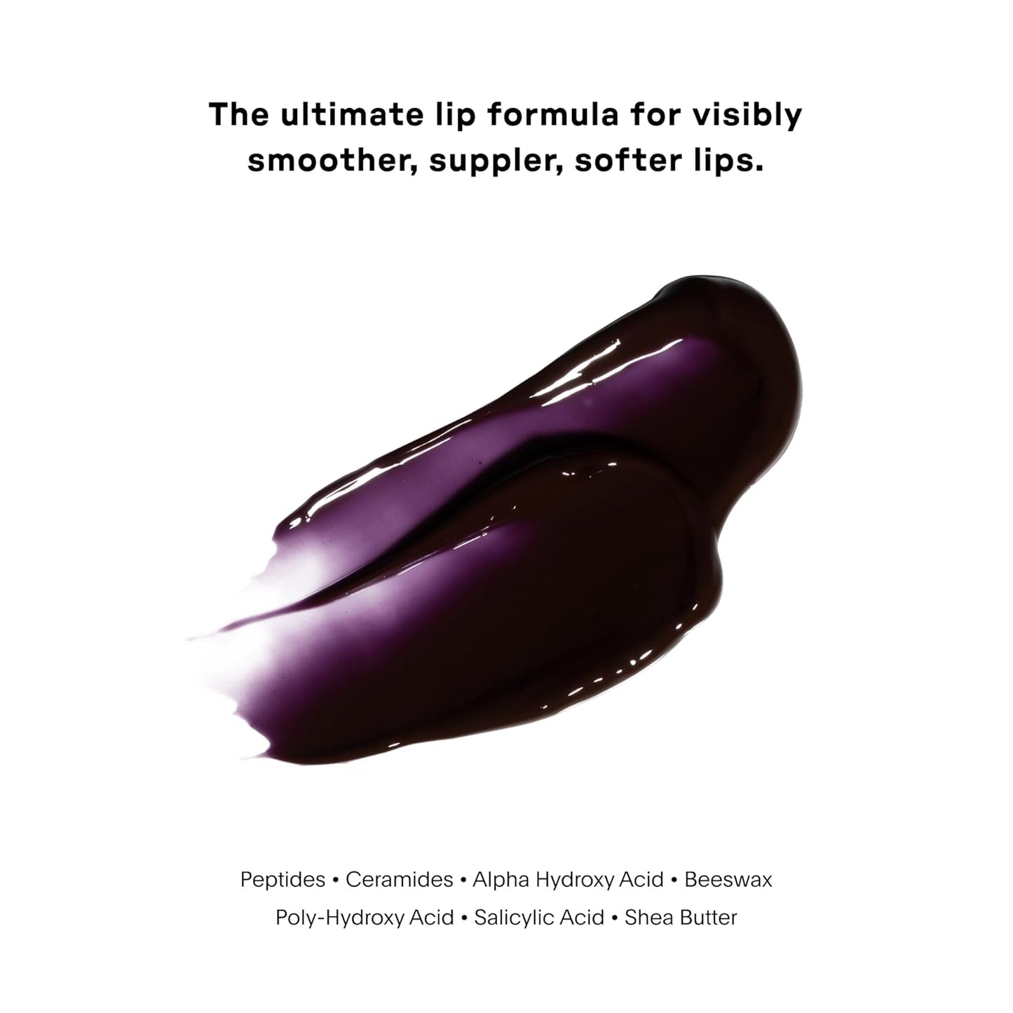 U Beauty The PLASMA Tinted Lip Compound - Anti-Aging & Anti-Wrinkle Lip Gloss, Hyaluronic Acid, Shea Butter & Peptides for Hydration & Plumping, Fig- 15 mL