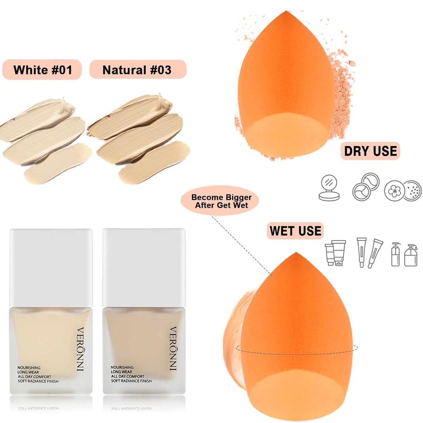 VERONNI Makeup Set,All In One Makeup Kit for Women Full Kit,Multipurpose Women's Makeup Sets,Beginners and Professionals Alike,Easy to Carry (Kit 011 (22pcs))