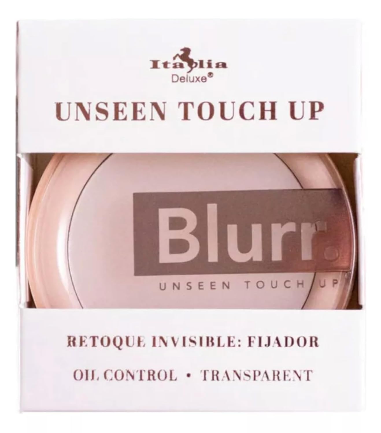 Italia Deluxe Blurr Unseen Touch Up Set & Blot Mattifier - Setting Primer Balm, 0.1 Ounce (Pack of 1), Clear
