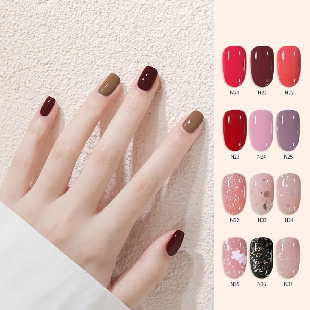 Nail Polish set - Nail Lacquer Quick Dry, Full Size, Vibrant, Colorful, Trendy, Glitter, Glossy, Metallic, Matte Nail Art Nail Shades (N10 khaki, 52g)