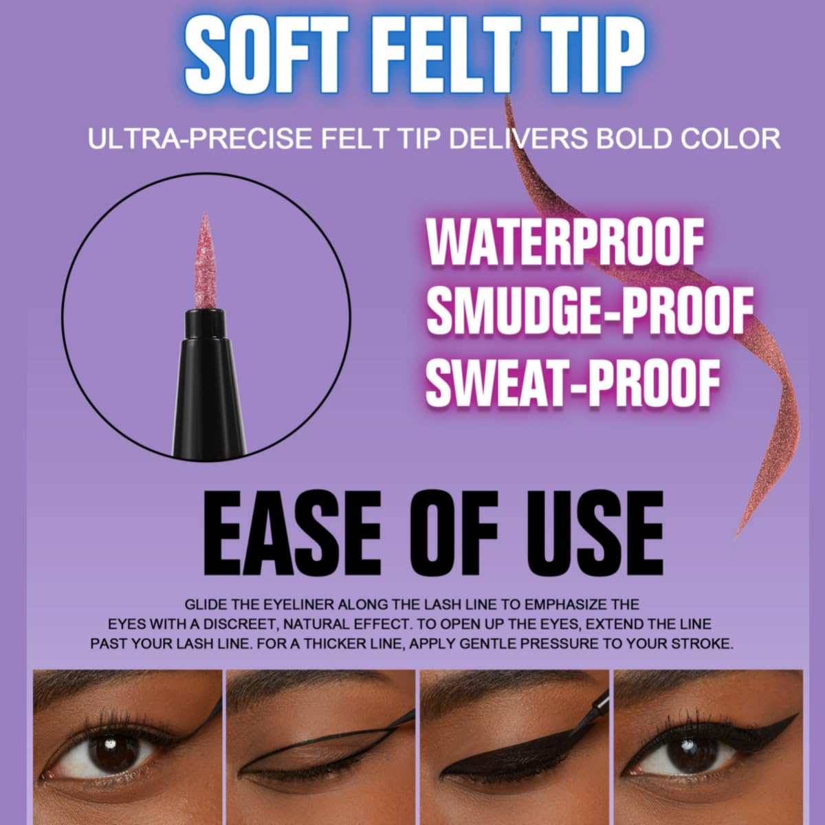 liquid eye liner pencil long lasting stage makeup metallic high pigment colored eyeliner Yellow