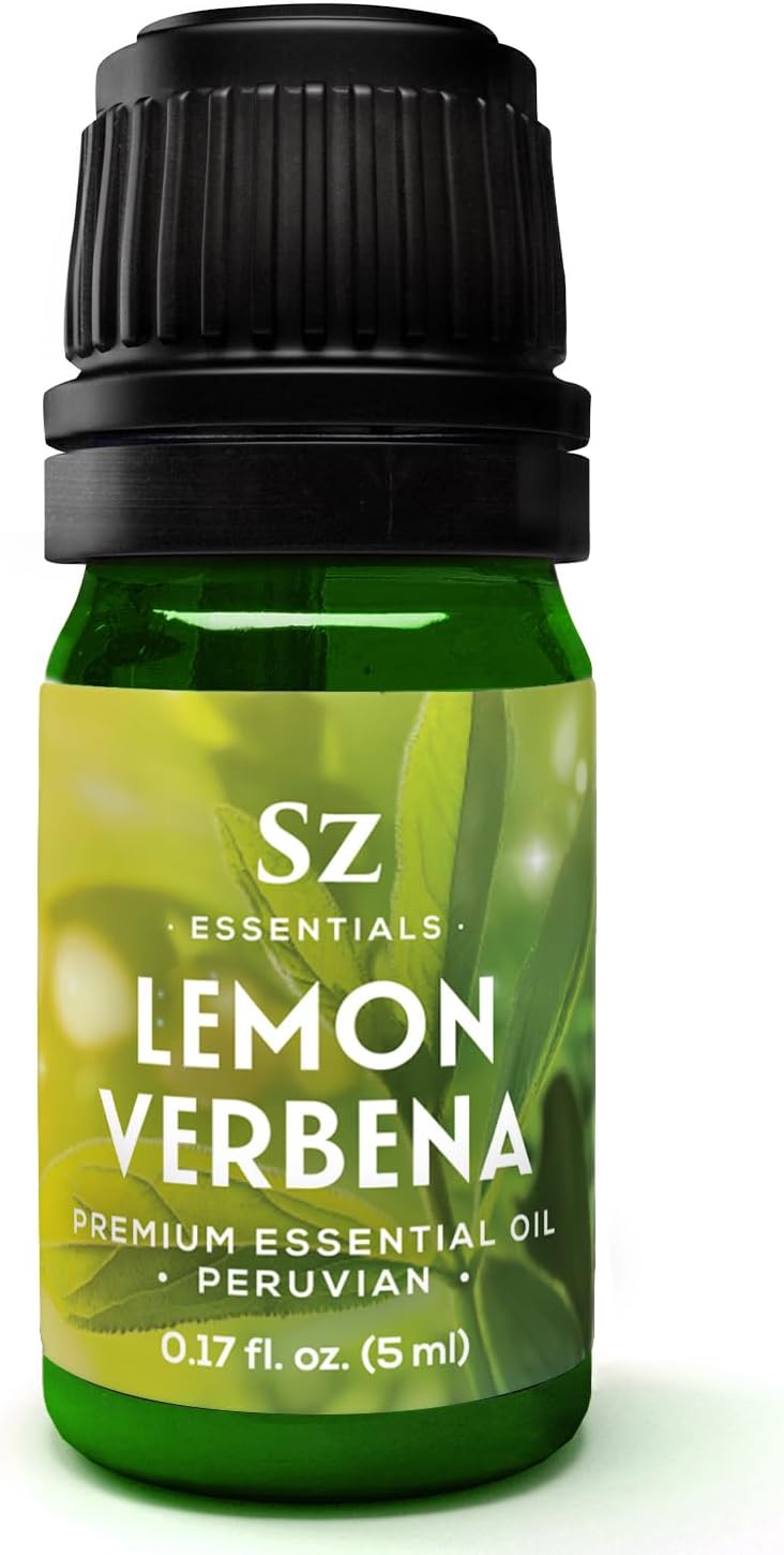 Lemon Verbena Essential Oil – 100% Pure & Natural, Grown in The High-Altitude Andes – Sweet, Citrusy, Uplifting Scent – Aromatherapy, Home Use – Therapeutic Grade & Vegan – 5 mL