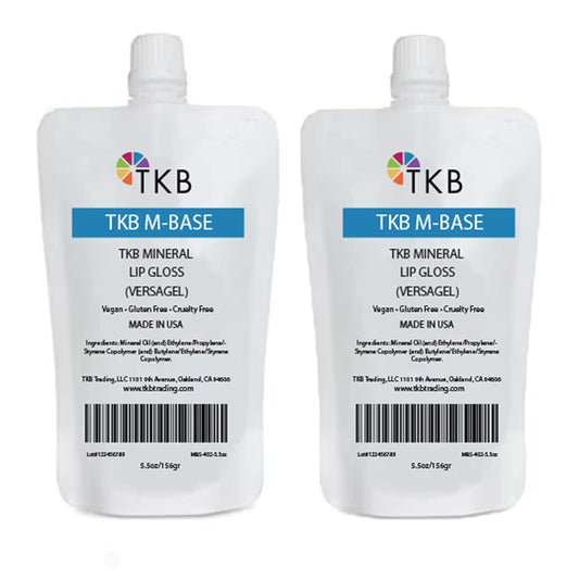 TKB Mineral Lip Gloss (M-Base) | Clear Versagel Base for DIY Lip Gloss, Made in USA (11 oz (2 of 5.5 oz bag))