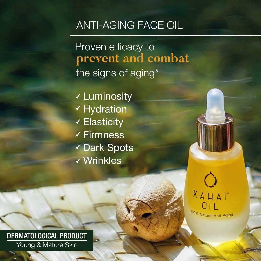 Kahai Oil - 100% NATURAL ANTI-AGING FACE OIL Premium Sustainable Cacay Oil (15 ml)