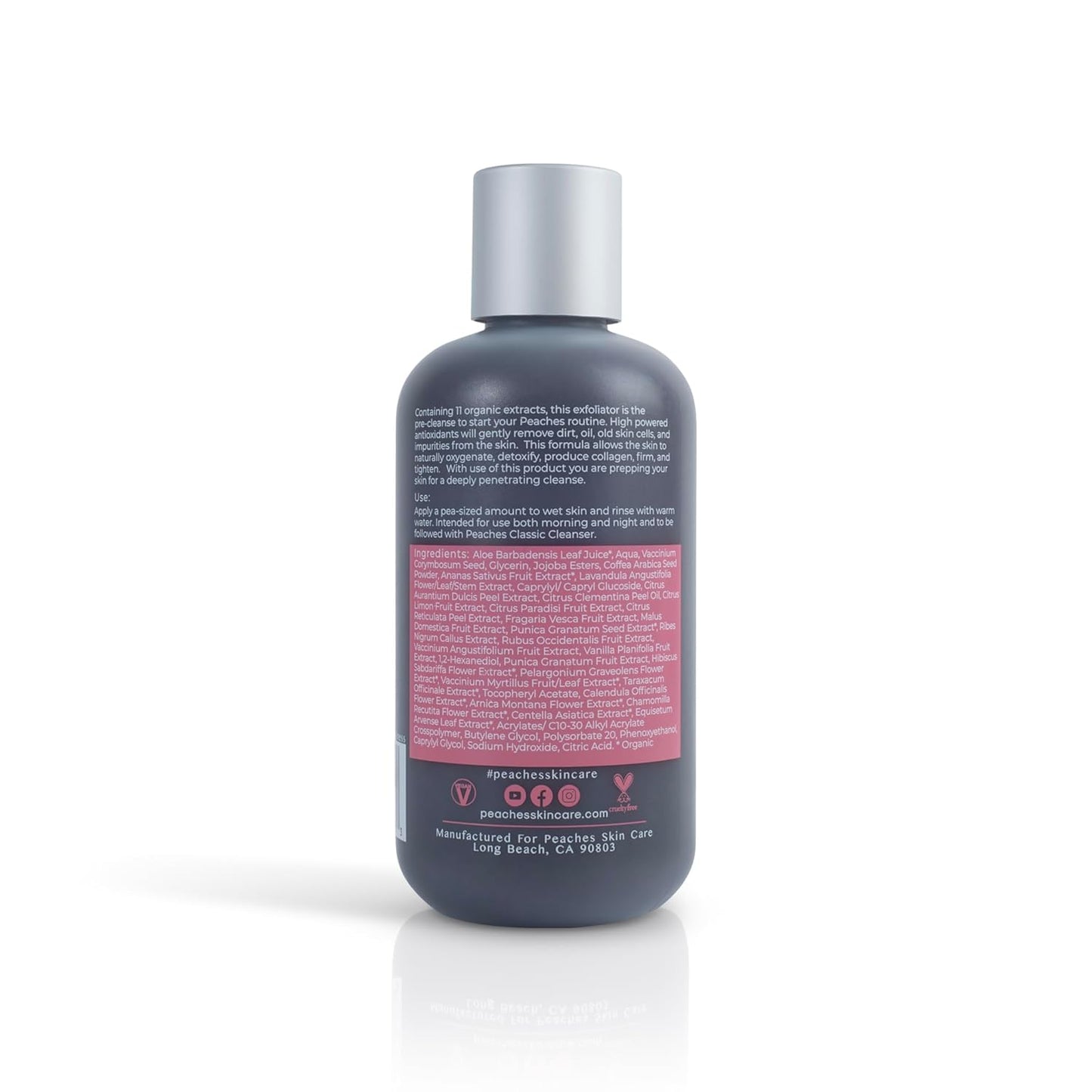 Vegan Face Exfoliator Scrub – Gentle Daily Facial Scrub with Blueberry, Coffee Bean, and Vitamin C – Face Exfoliant for Smooth, Radiant Skin – Flawless Exfoliator (8 oz)