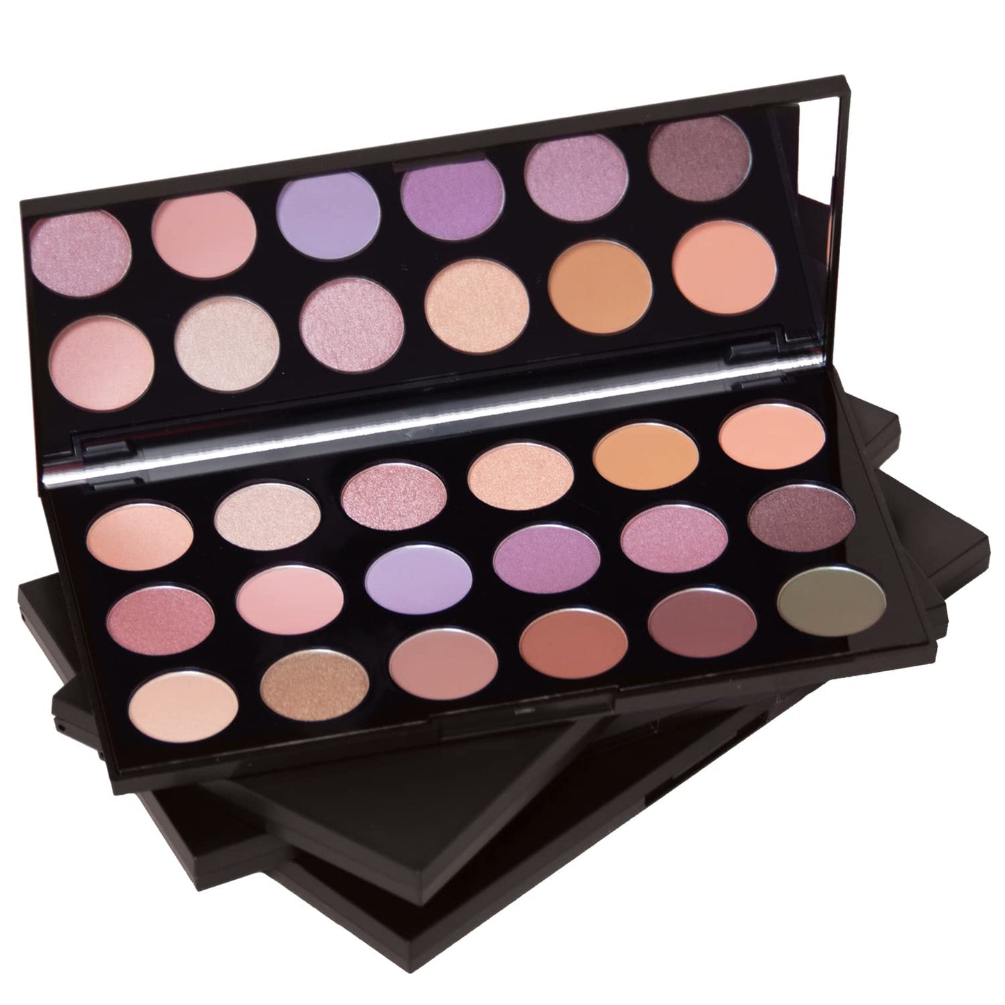 Palladio Ultimate Pro Eyeshadow Makeup Palette with Mirror, 18 High-Pigmented Powder Colors, Matte, Shimmer, Metallic, Satin Finishes, SHANNON DE LIMA