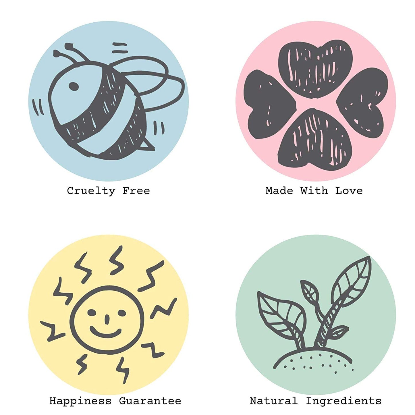 Bella & Bear Tropical Travel Pack, Self Care Kit, Includes Cruelty Free Shampoo, Conditioner, Body Scrub, Face Mask,1oz, Pack of 4