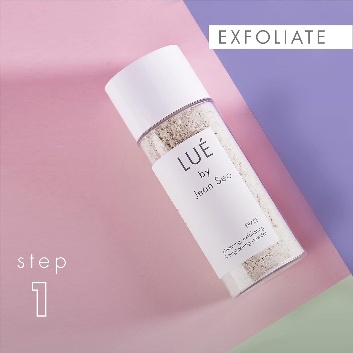 SKIN SOLUTION SET a THREE Step Solution for All Skin Types, Includes Lue by Jean Seo ERASE exfoliant, BALANCE Hydrating Serum and CLEAR Spot Control