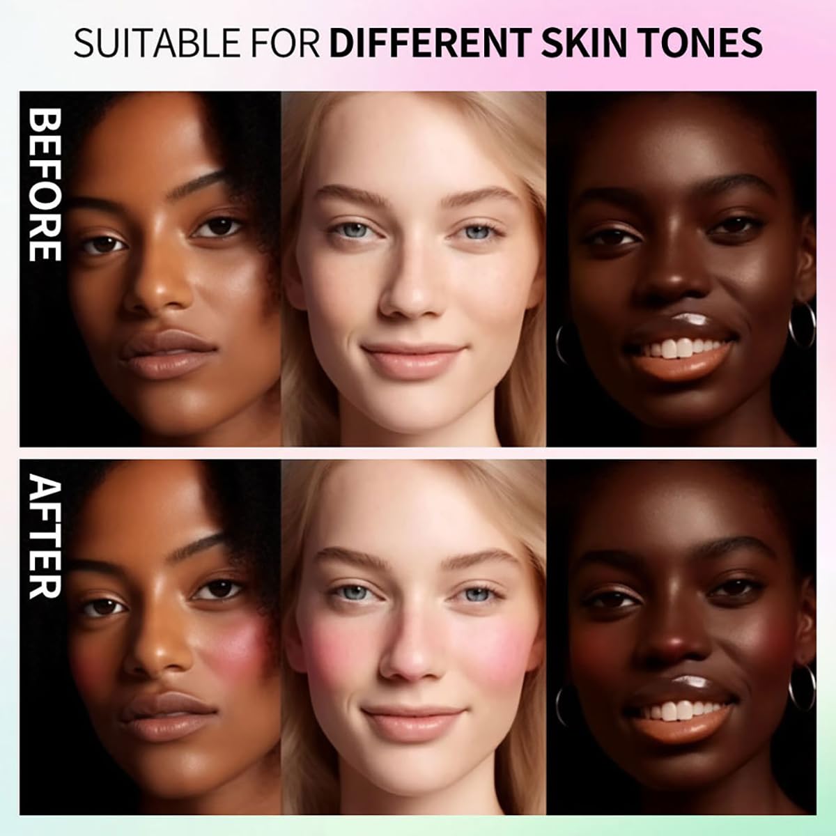 Color Changing Blush Oil, Skin's Natural PH Changing Blush for Dewy, Lightweight & Waterproof & Moisturizing Formula, Lasting Hydrating Rouge for All Skin, Easy To Blend, 6.5ml (Clear Green)