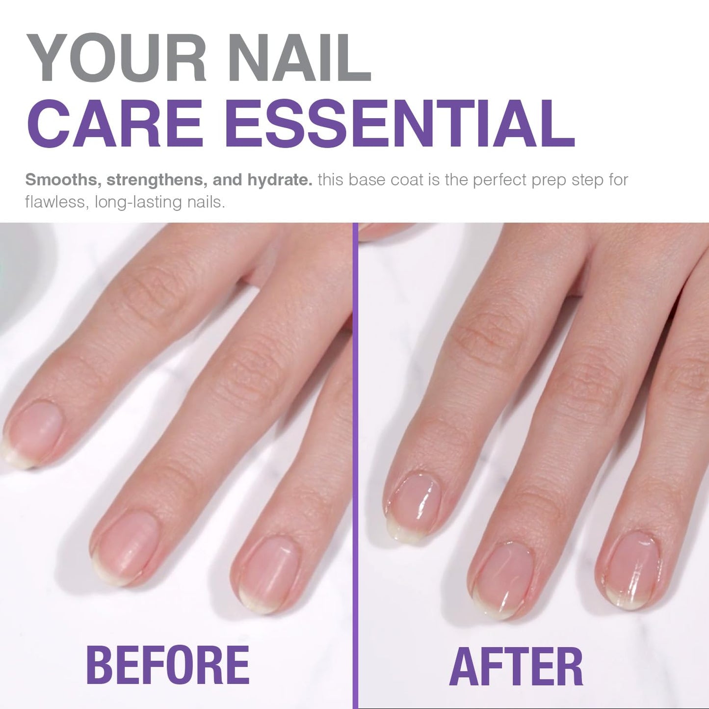 Probelle Hydrating Base Coat for Dry and Brittle Nails, Instant Moisturizer, Nourishes and Soothes Nails with a Healthy Glow, Extends Polish Life, Ideal for Dehydrated, Rough, Breaking Nails