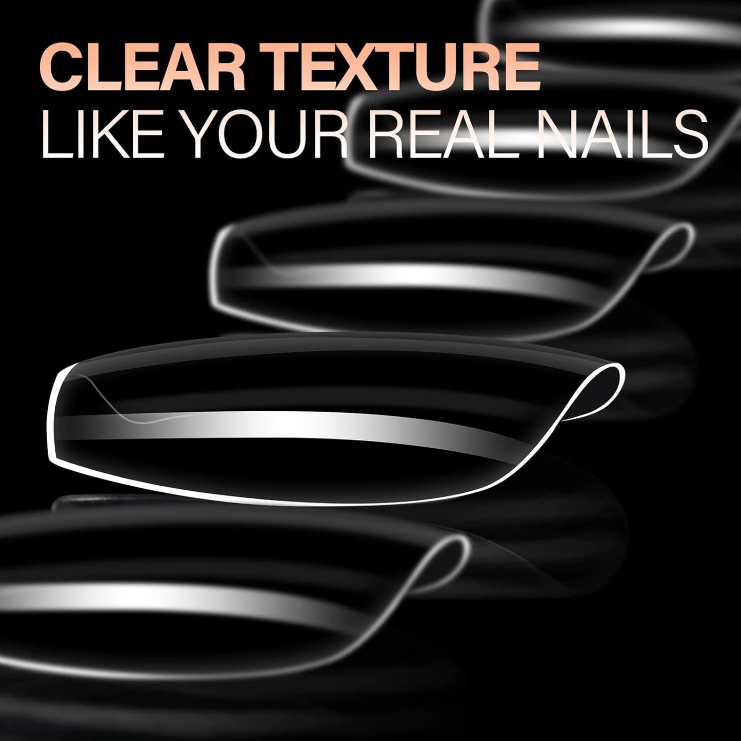 AILLSA Clear Coffin Nail Tips 504pcs Short Gel Nails Tips Soft Full Cover False Nail Tip Pre-shaped Press on Nails Tip for Extensions Gel DIY Salon Art 12 Sizes