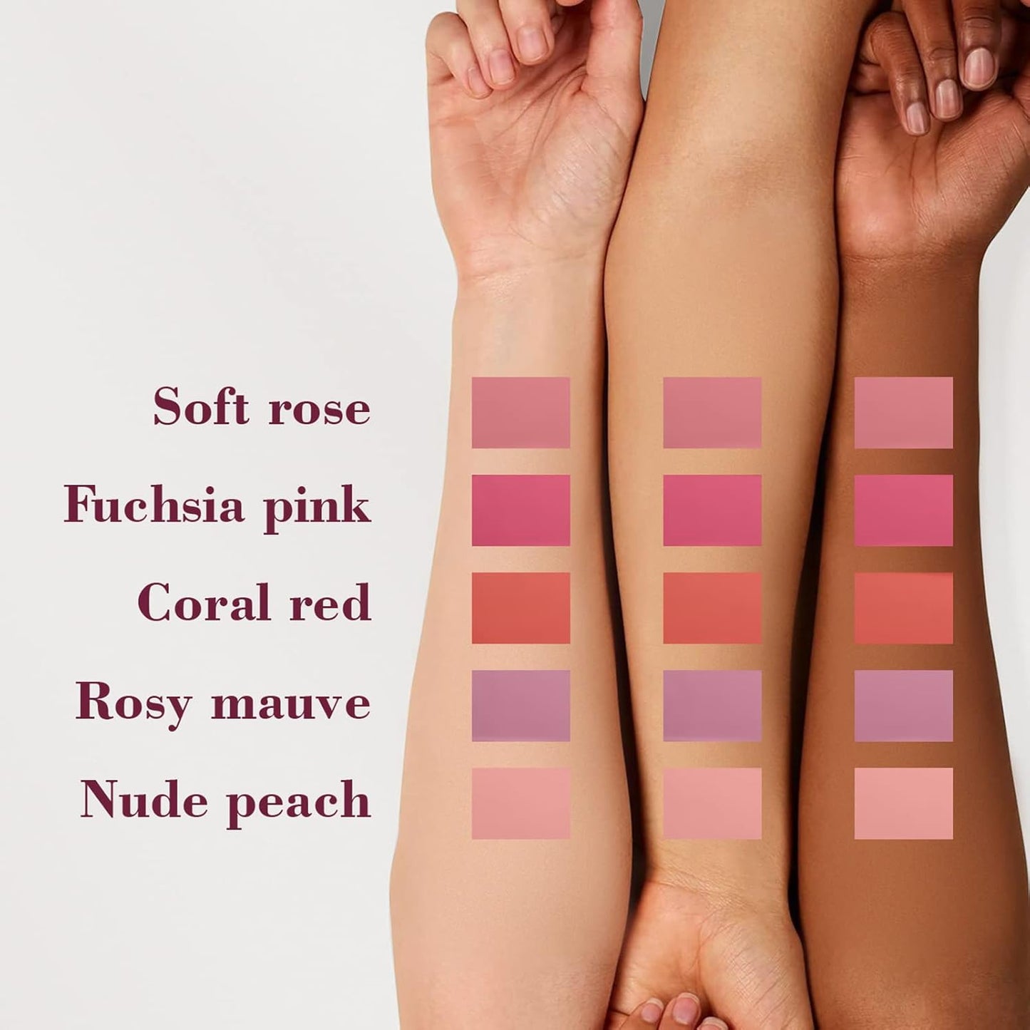 Cilrofelr Dewy Liquid Blush, Soft Cream Liquid Blush for Cheek, Buildable & Blendable Pigment, Lightweight & Smooth Texture, Longwear Formula for a Soft, Natural Flush (05 Nude Peach)