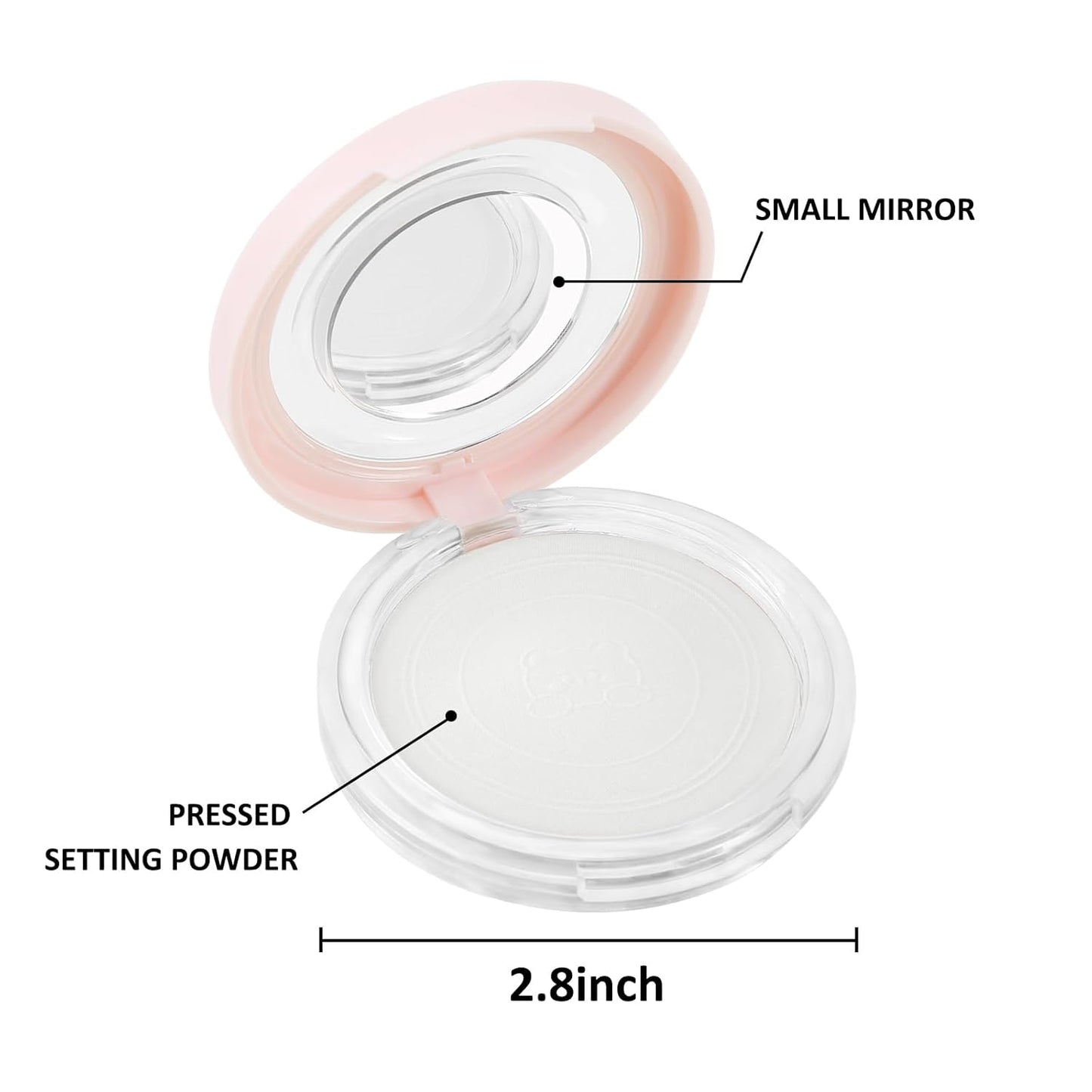 Boobeen Oil Control Matte Setting Powder Translucent Face Setting Foundation Powder, Poreless Finishing Powder, Lightweight&Long Lasting, Compact Pressed Makeup Powder for Soft Focus Effect