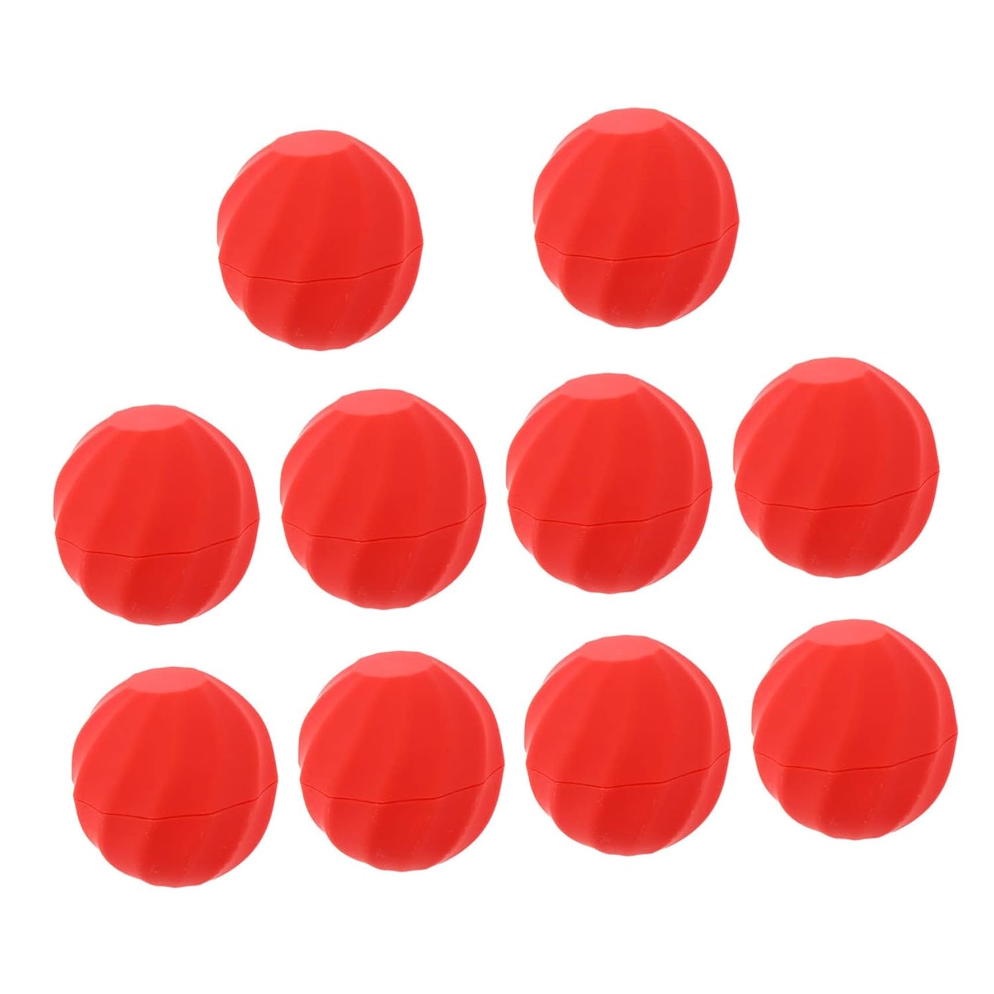 10pcs Box Spherical Lipstick Case Bulk Lip Balm Lipgloss Lip Gloss Round Ball Containers Lip Balm Containers Lip Balm Sphere Container Empty Lip Balm Sphere Lip Balm Bottles Red