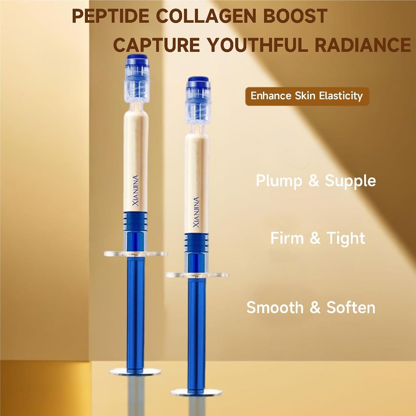 Polypeptide Collagen Elastic Essence Cream - Xianjina Anti-Wrinkle Firming Face Lotion for Women with Micro-Molecular Peptides (2PC)