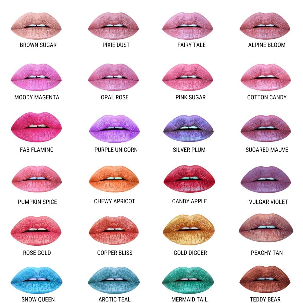 Aromi Teal Blue Metallic Liquid Lipstick | Turquoise, Sea Foam Lip Color with Shimmery Finish, Vegan, Cruelty-free, Long-lasting, Smudge Proof (Arctic Teal)