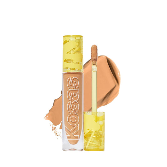 Kosas Revealer Concealer - Medium Coverage Makeup with Hyaluronic Acid, Conceals Dark Circles Under Eyes, Dark Spots and Blemishes + Brightens, Hydrates, Long-Lasting & Vegan, (Tone 6.8 W)