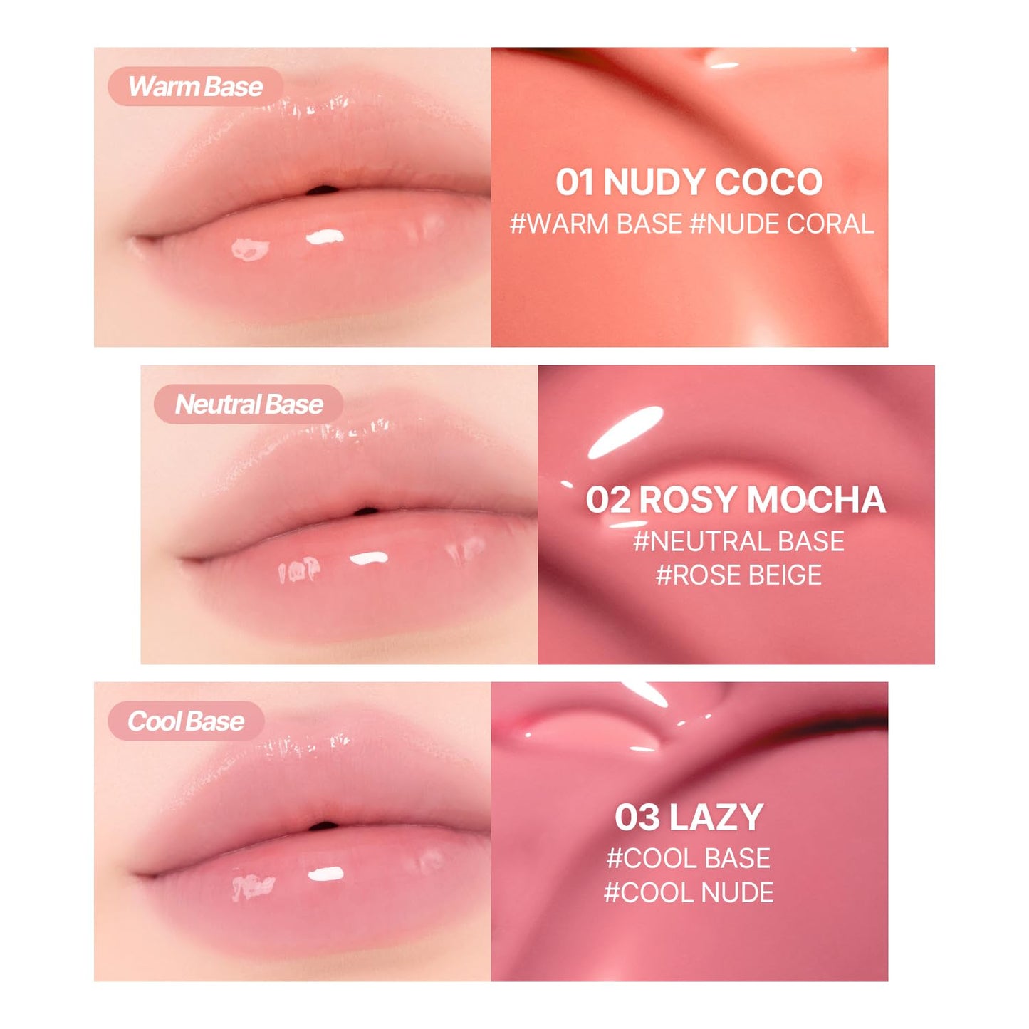 2aN Glaze Bouncing Tint – Lightweight, Moisturizing Lip Tint with High-Shine Finish, Smooth, Light Plumping, Comfortable Wear, Korean Makeup (Peach Chou, 0.16 oz)