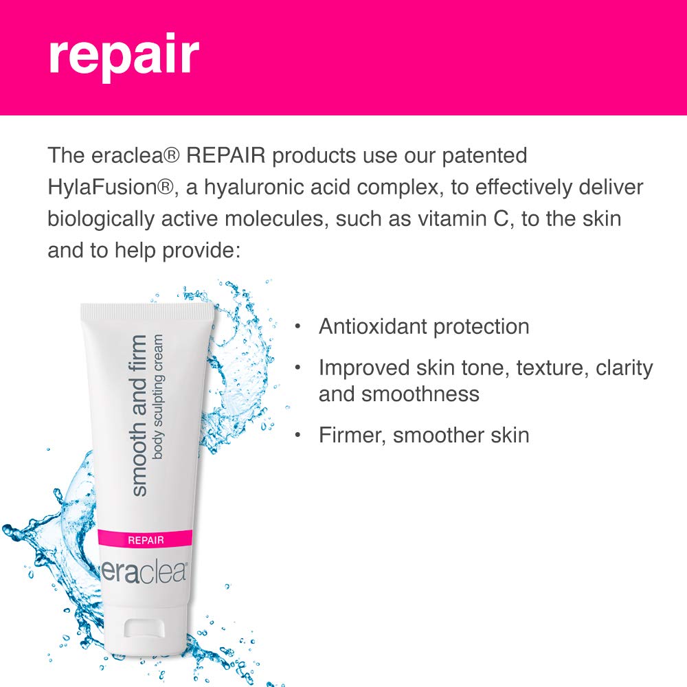 eraclea Smooth & Firm Body Sculpting Cream, Hyaluronic Acid Body Lotion with Seaweed, Herbal Extracts & Antioxidants for Massage, Lymphatic Drainage, and Slimming (4 fl oz)