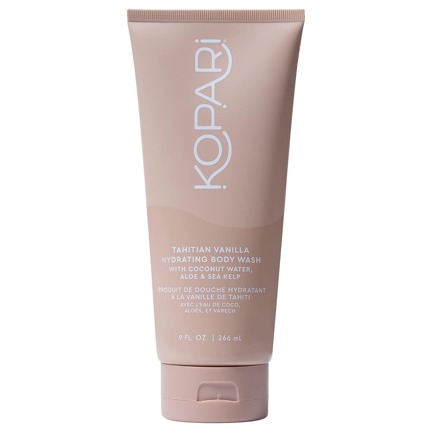 Tahitian Vanilla Hydrating Body Wash with Coconut Water, Aloe & Sea Kelp | Cleanses Without Stripping Moisture or Natural Oils | Infused with Notes of Warm Vanilla | Vegan and Cruelty-Free | 9.0 Oz