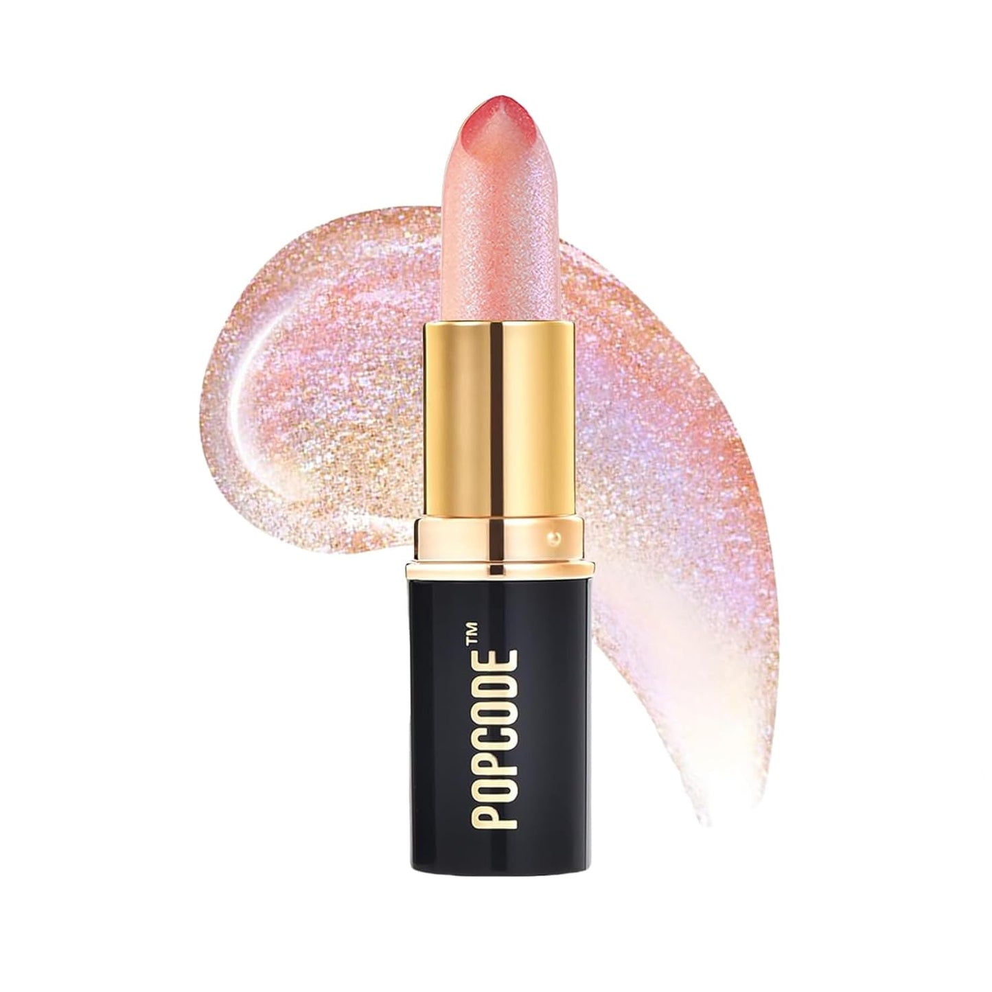 pH Lip Balm, Color Changing Lipstick and Tinted Lip Balm Chapstick, Vegan & Cruelty Free Glitter Lipstick Lip Gloss, Hydrate & Nourish with JOJOBA and MEADOWFOAM SEED OIL, #003 Pink Crystal
