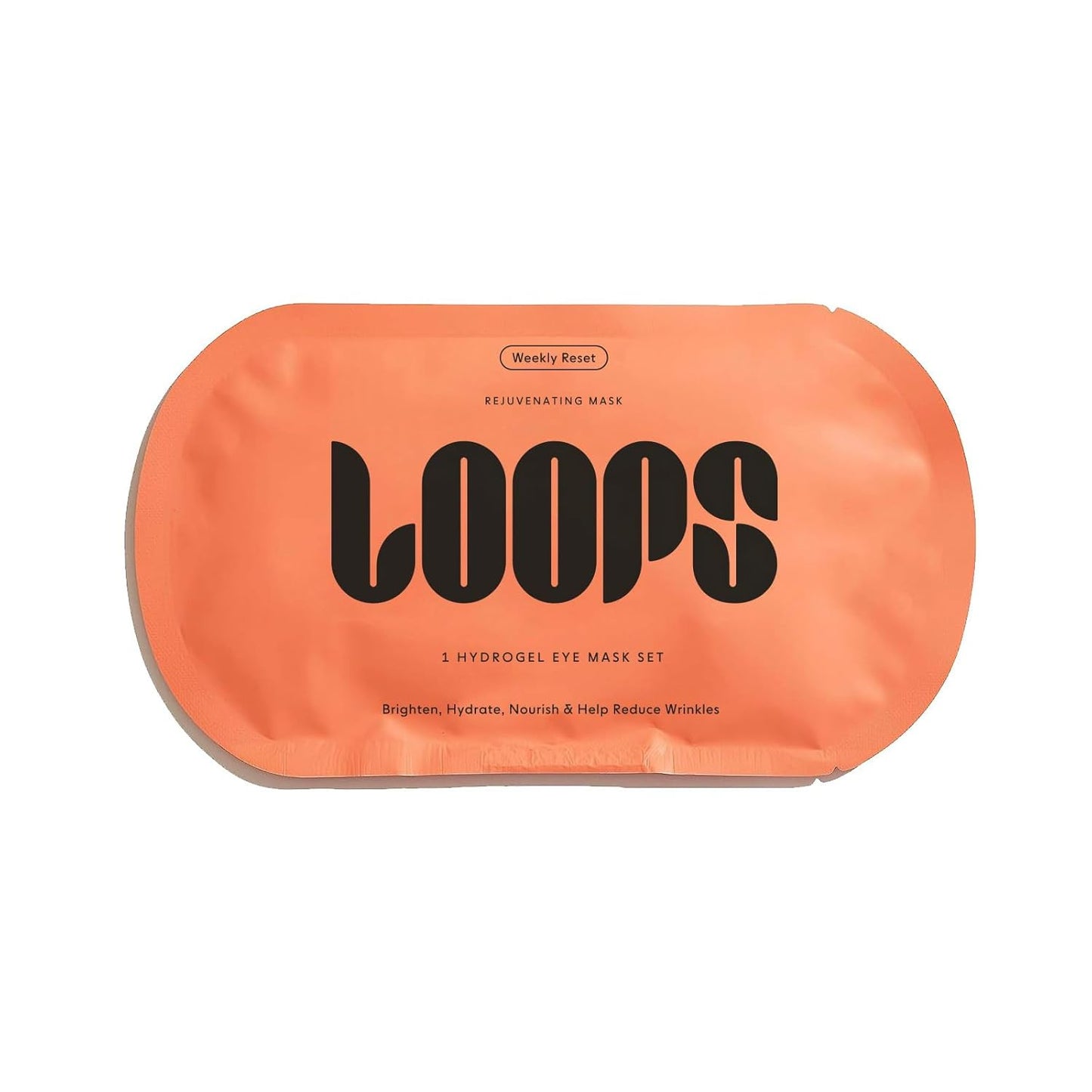 LOOPS WEEKLY RESET - Rejuvenating Hydrogel Eye Mask - Brighten, Hydrate, Nourish and Help Reduce Wrinkles for Refreshed Eyes - Reduces Signs of Puffiness - For Resilient-Looking Skin - 1 Pc