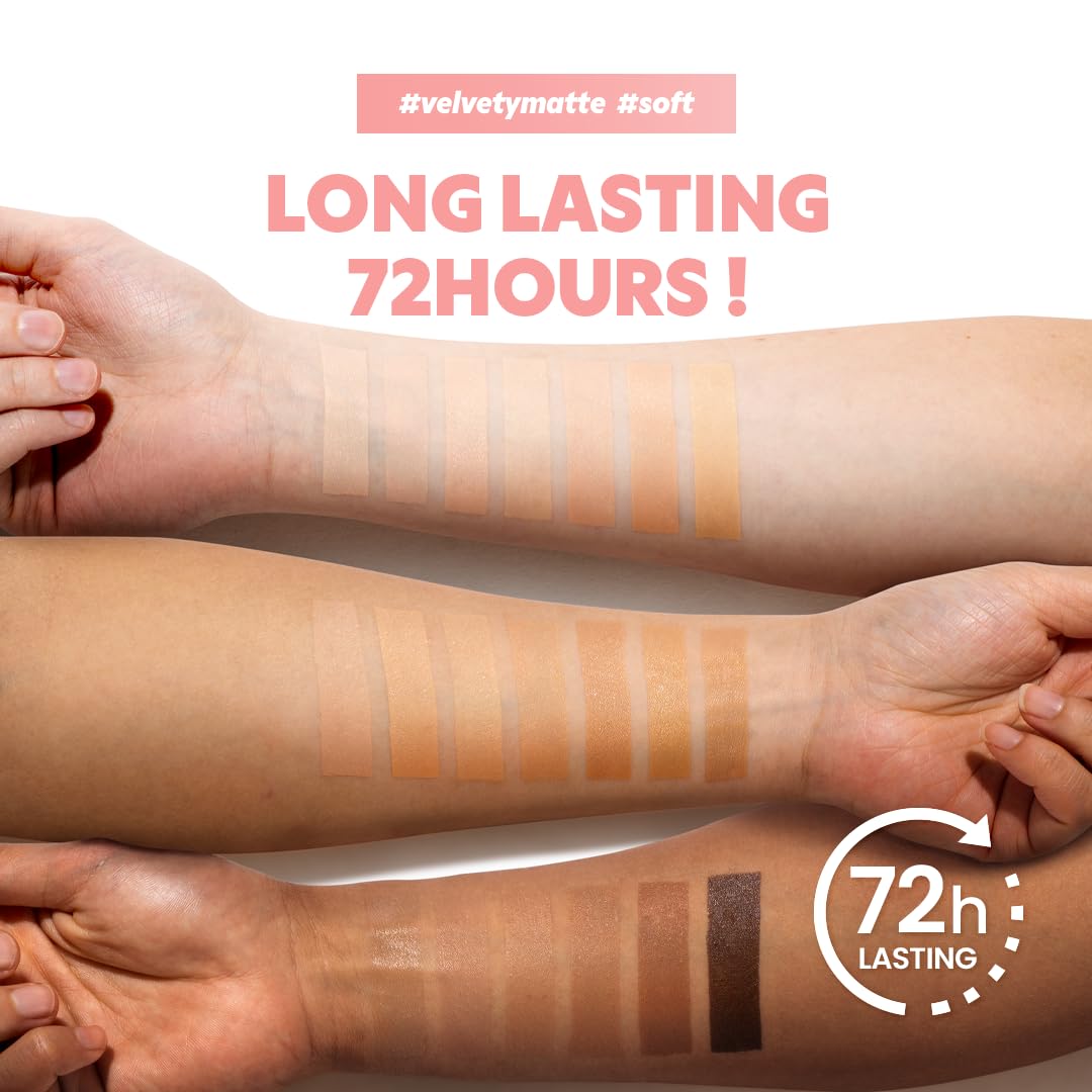 TIRTIR Mask Fit All Cover Pink Cushion Foundation | High coverage, Velvety Matte Finish, Lightweight, Flawless, Corrects Redness, Korean Cushion (#51N Fudge, Full Size, 0.63 Fl Oz)