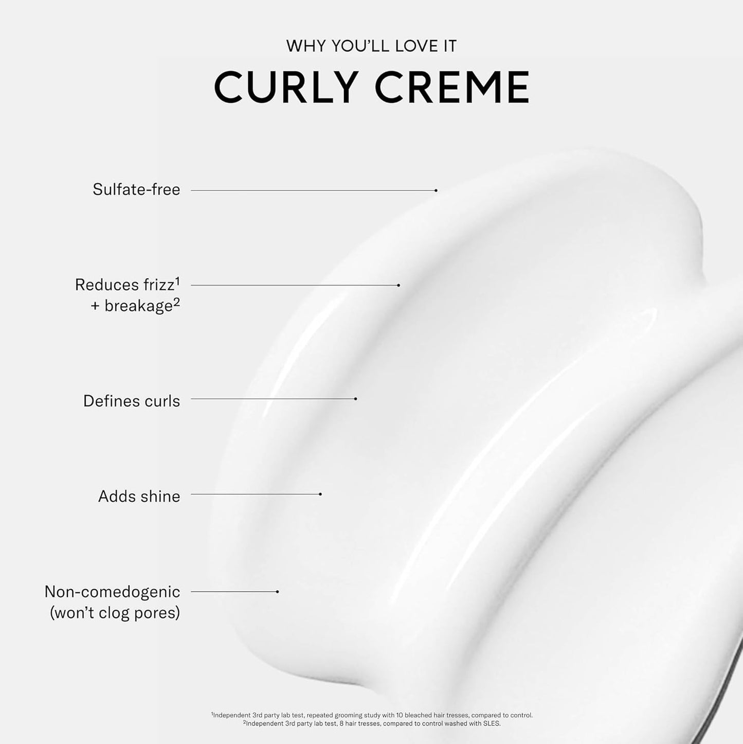 SEEN Curly Creme - Scented - Non-Comedogenic & Sulfate-Free Curl Defining Styling Hair Cream- Reduces Frizz- Heat Protectant- Safe for Sensitive Skin