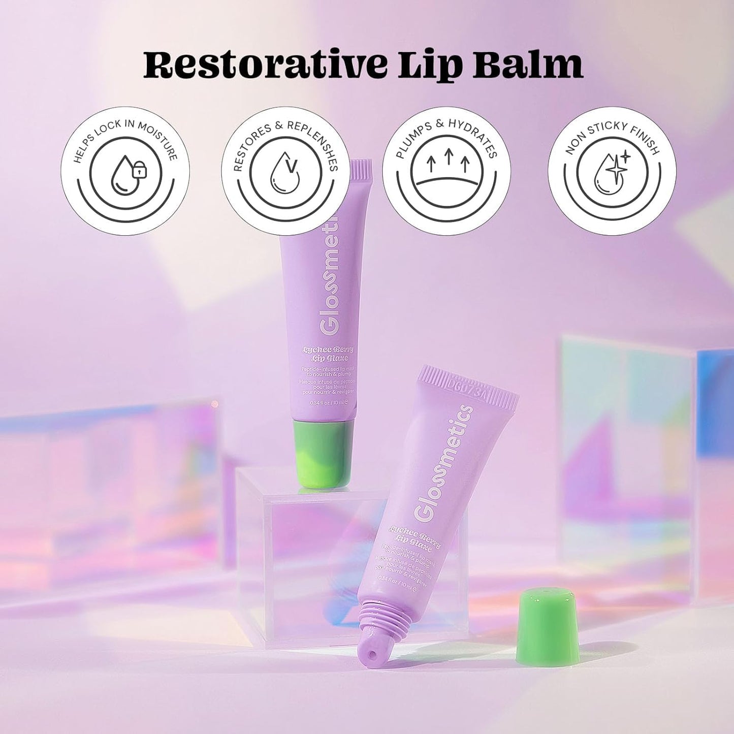 Glazed for Dayz Bundle - Hydrating Skincare Routine Set For Women, Teen Preppy Skincare Set - Includes Peptide Glazed Face Serum, Dewly Hydrated Moisturizer, and Lychee Berry Lip Glaze