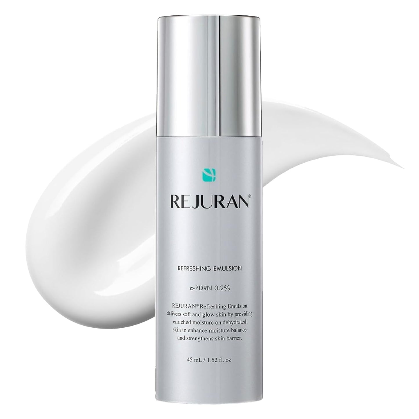 REJURAN® Refreshing Emulsion, c-PDRN® - Salmon DNA Facial Moisturizer for Deep Hydration, Radiance-Boosting, Firmness, Skin Elasticity, and Optimal Moisture Balance. Korean Skincare (1.52 fl oz)