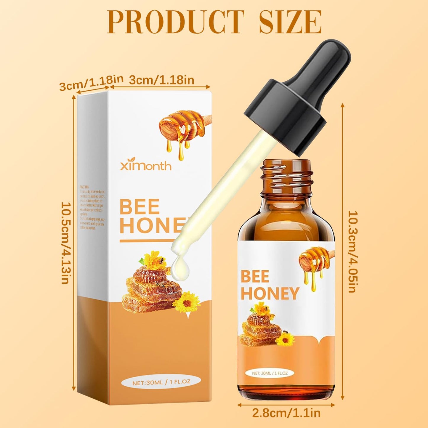 Jimerito Honey Eye Drops,Honey for Eye,Bee Honey for Eye,Honey Eye Drops,Stingless Bee Honey Eye Drops,Moisturizes Eyes and Relieves Fatigue (2 pcs)