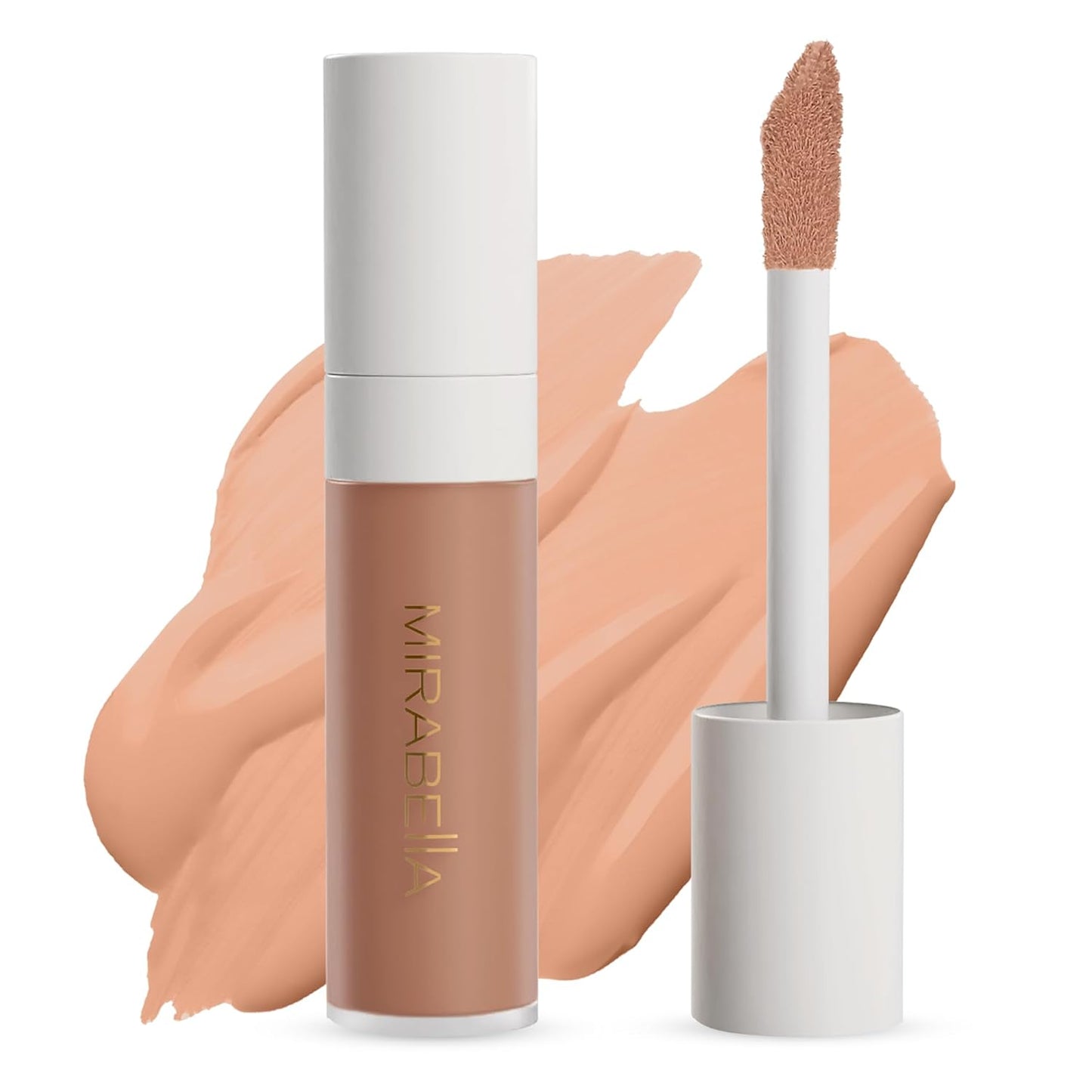 Mirabella Invincible For All Perfecting Under Eye Concealer Full Coverage - Hydrating Makeup Concealer for Dark Circles, Fine Lines & Wrinkles w/Hyaluronic Acid - Tan T160
