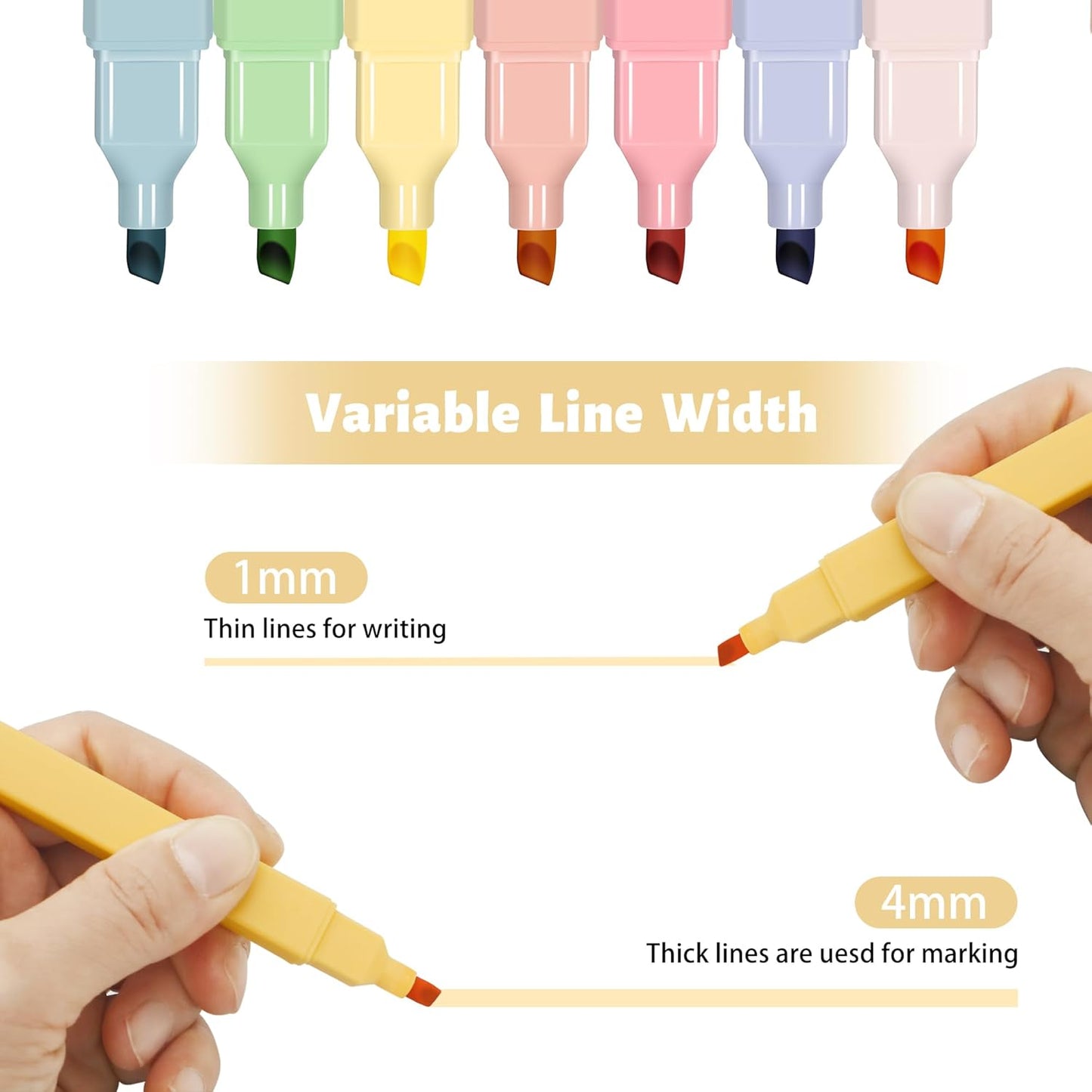 Highlighters,20Pcs Highlighters Assorted Colors,Chisel Tip Bible Pens,Pastel Markers for Journaling Planner Notes Graduation Gifts