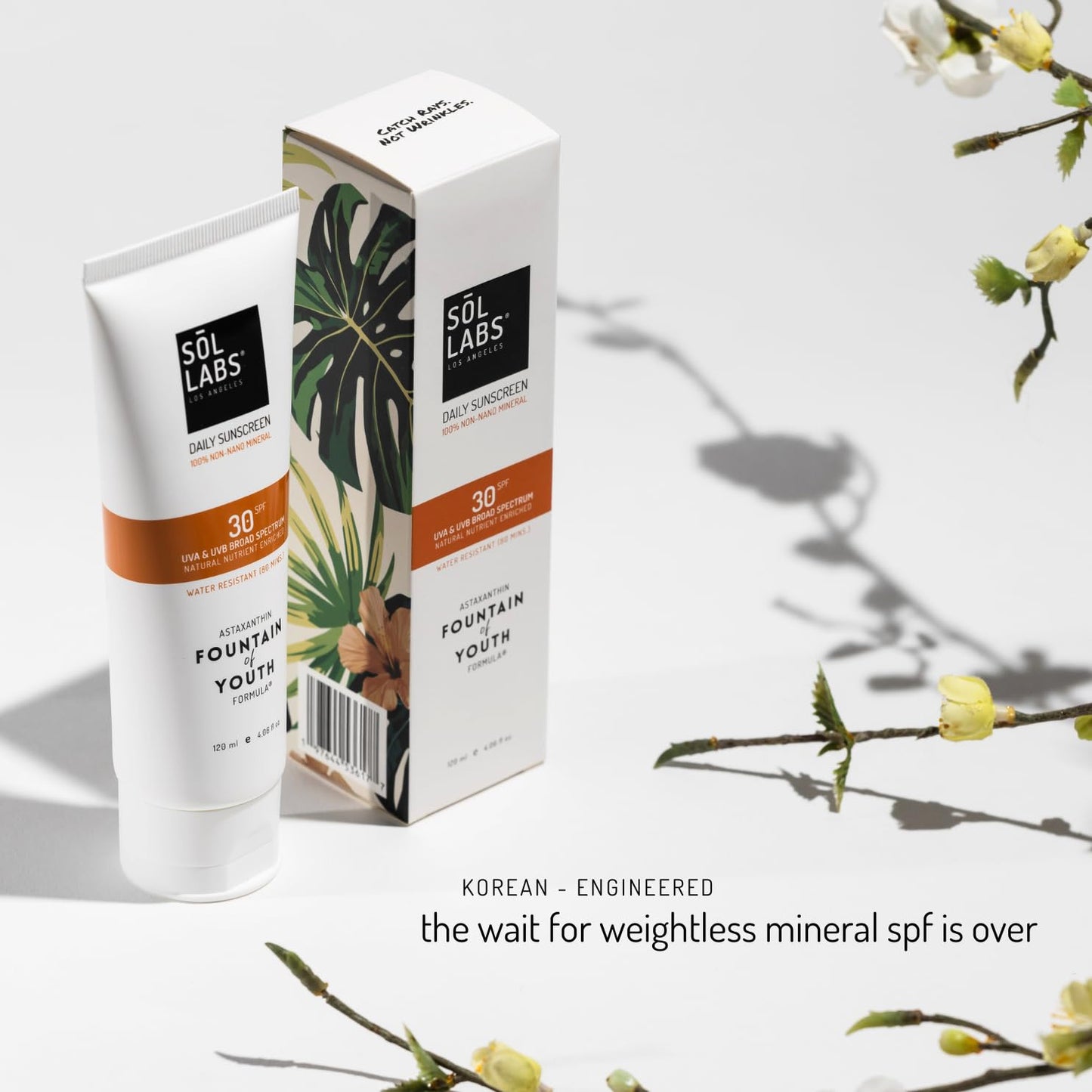 Natural Mineral Sun Screen SPF 30 for Face & Body – Lightweight, Hydrating & Moisturizing Sunscreen – Daily Sunscreen Moisturizer, No White Cast Zinc Oxide, Reef-Safe Korean Skin Care