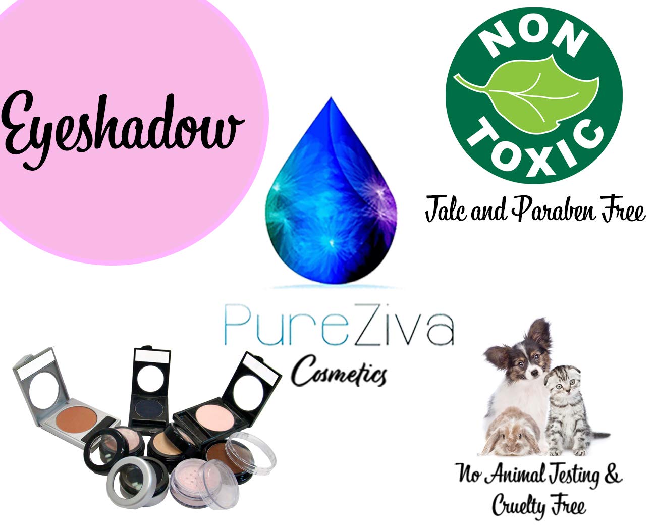 Midnight Plum Purple Red Lilac Shimmering Pressed Powder Single Vegan Eyeshadow; Talc, Paraben & Cruelty Free