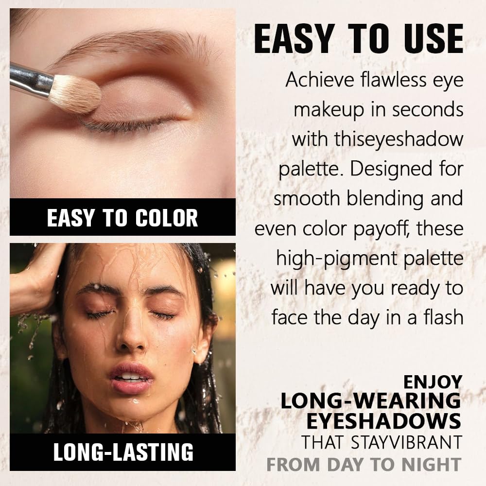 Sheer White Sparkle Eyeshadow Palette for Women, Single Monochrome Eye Shadow Makeup, Shiny Pressed Powder, Blendable Natural sombras para ojos, Holographic,Vegan,Travel -23