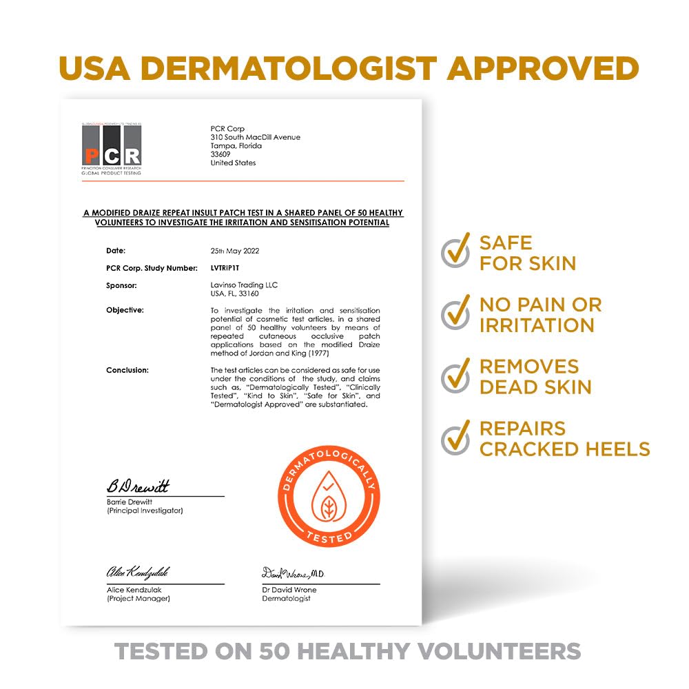 Lavinso Honey Feet Peeling Mask for Dry Cracked Feet - 2 Pack - with Kojic Acid Skin Brightening Effect - Exfoliating Dead Skin and Calluses - Foot Peel Mask for Baby Soft Feet