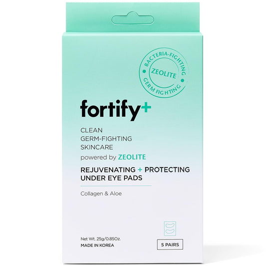 Fortify Under Eye Pads - Moisturizing & Anti Aging | Rejuvenates + Protects Skin | Clean Beauty | Made in Korea - 5 Pairs