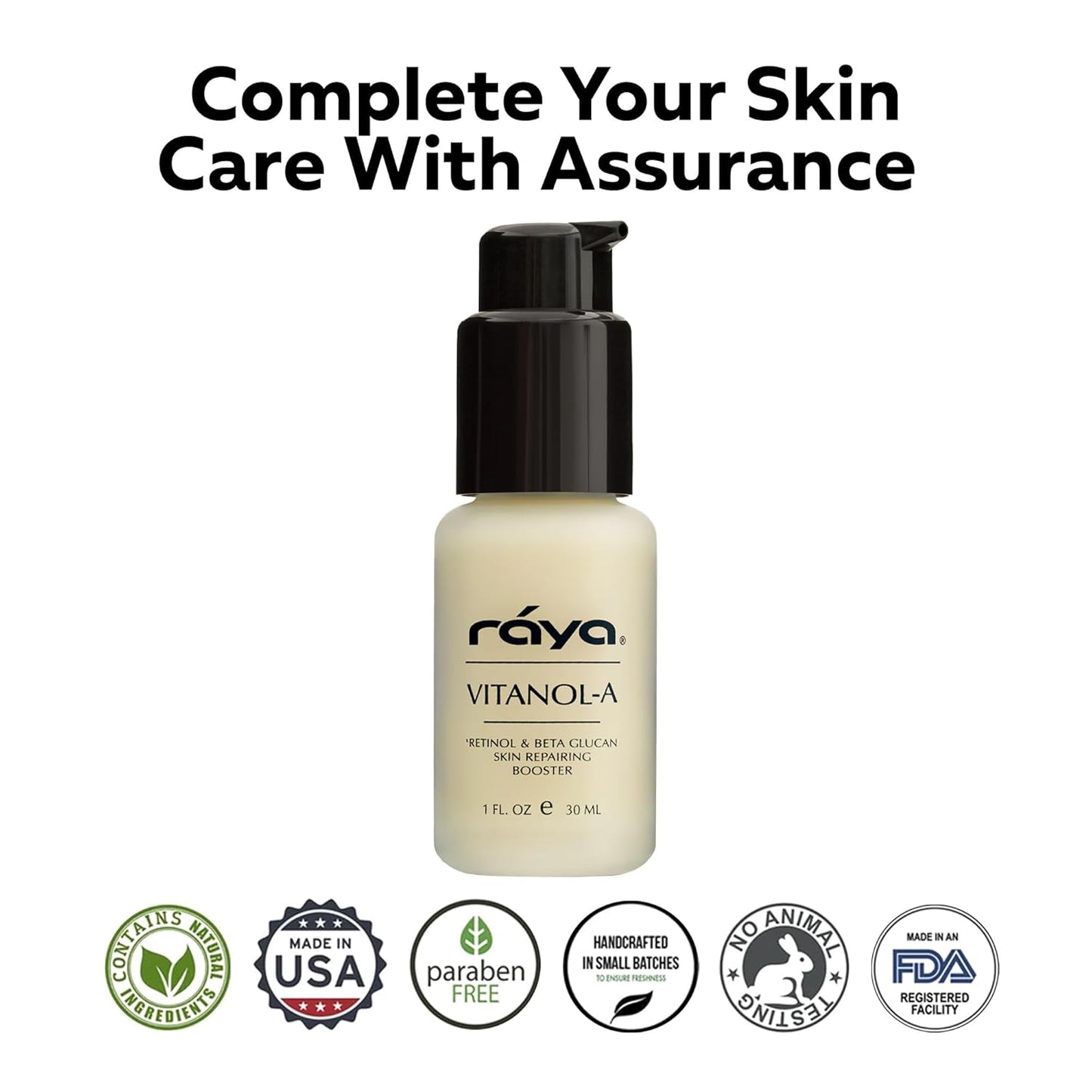 RAYA Vitanol - A (501) Serum for Face | Vitamin-A & Vitamin C Serum | Anti-Aging, Antioxidant Face | Skin Care for Oily Skin | Smoothing, Refining & Skin lightening