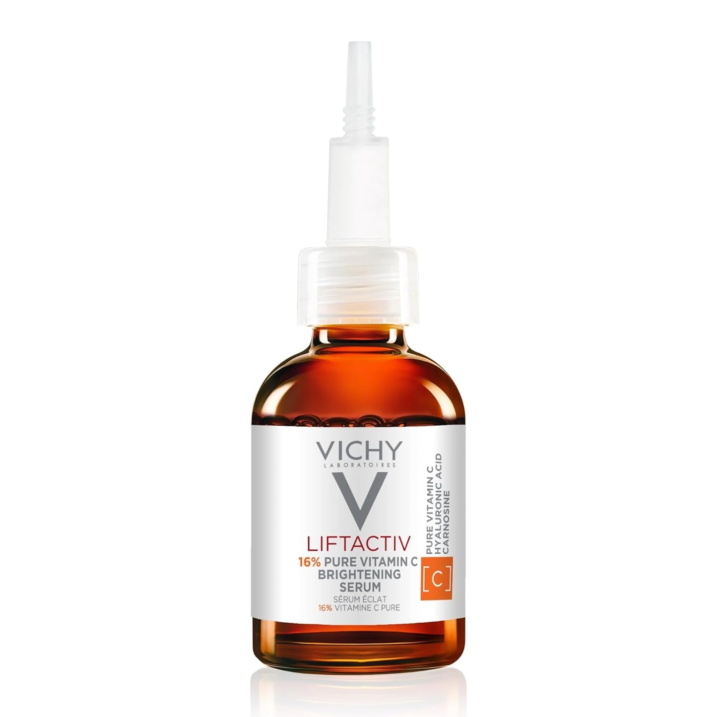 Vichy LiftActiv Vitamin C Serum For Face, Brightening Serum With 16% Pure Vitamin C + Hyaluronic Acid + Vitamin E, Improves Radiance & Firmness, Anti Aging, Protects Skin From Discoloration