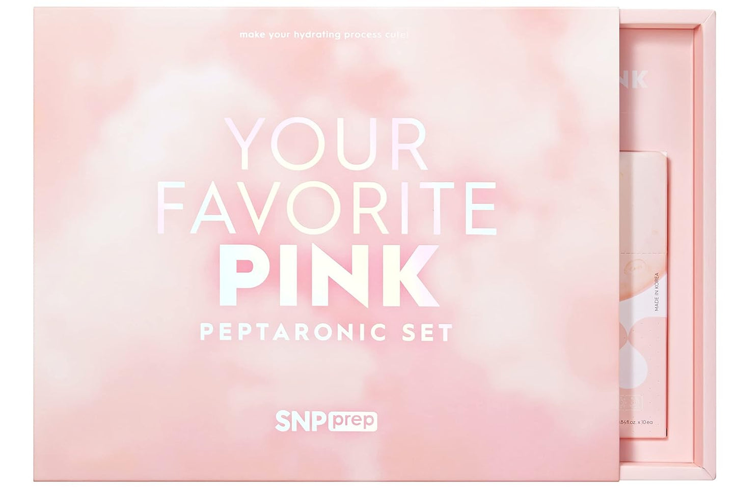 SNP PREP Skincare Set | 4-in-1 Korean Skin Care Set | Peptaronic Complete Skin Care Set | Includes Facial Toner, Cream, Face Serum, and Ampoule Sheet Face Masks | Skin Care Gift Set | 10 Sheets