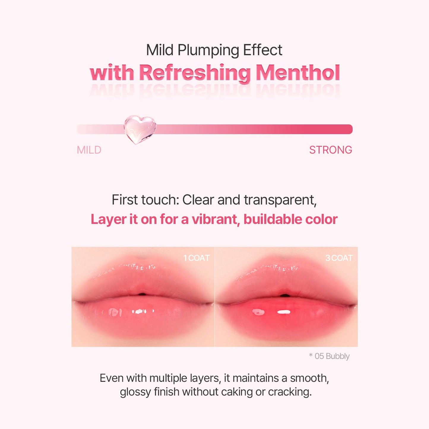 2aN Glaze Bouncing Tint – Lightweight, Moisturizing Lip Tint with High-Shine Finish, Smooth, Light Plumping, Comfortable Wear, Korean Makeup (Cherry Bite, 0.16 oz)