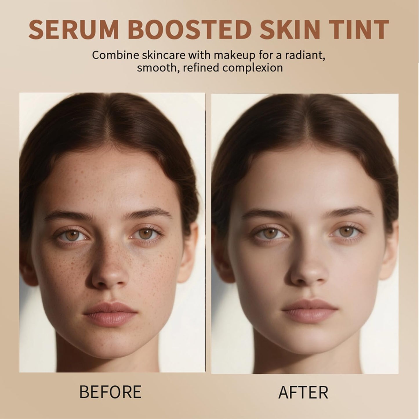 Foundation Stick - Skin Tint & Contour Stick, Serum-Boosted Beauty Balm, Buildable Coverage, Natural Finish, Long-Lasting Wear, For Many Skin Tones (01#)