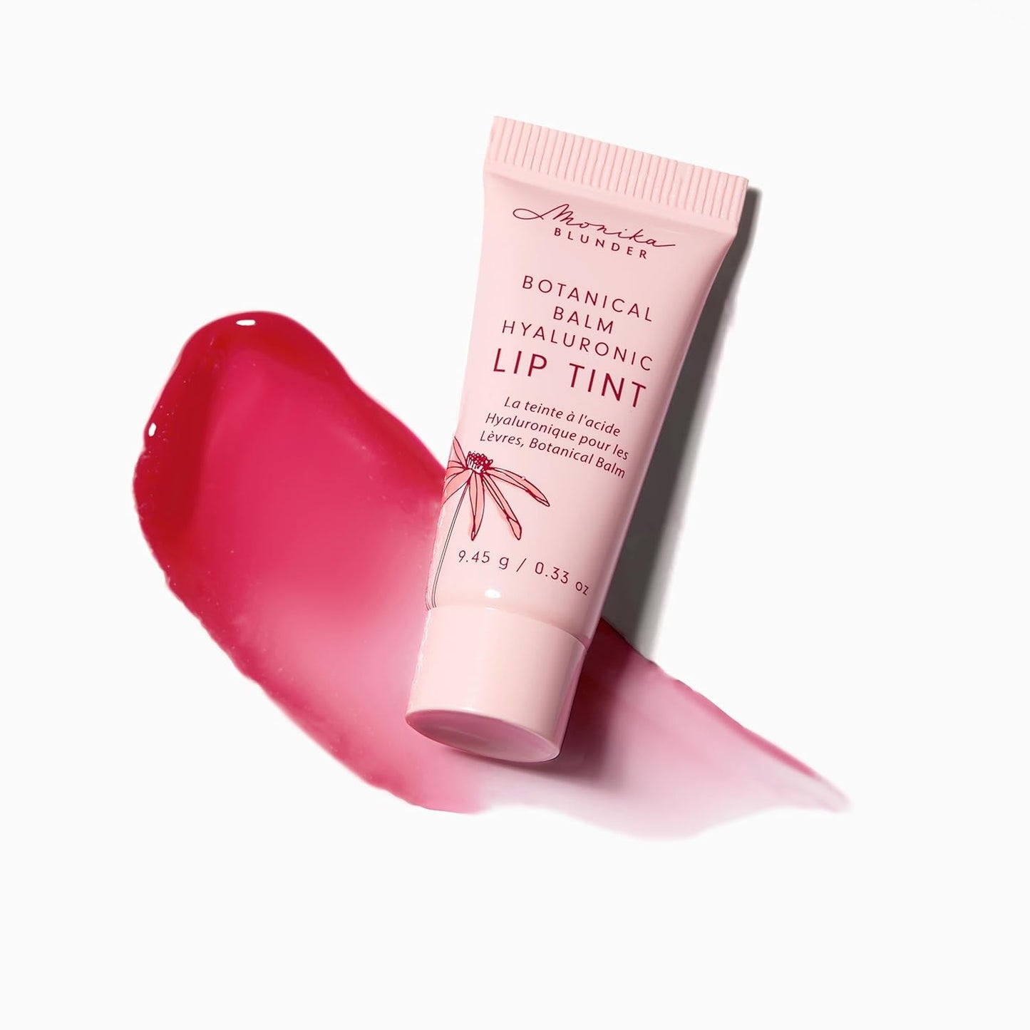 Monika Blunder Beauty - Botanical Balm Hyaluronic Lip Tint (Sommer) - Red - Hydrating Lip Tint, Clean Beauty, Cruelty-Free, Vegan, Non-Toxic, Moisturizing Lip Color, Lightweight Formula