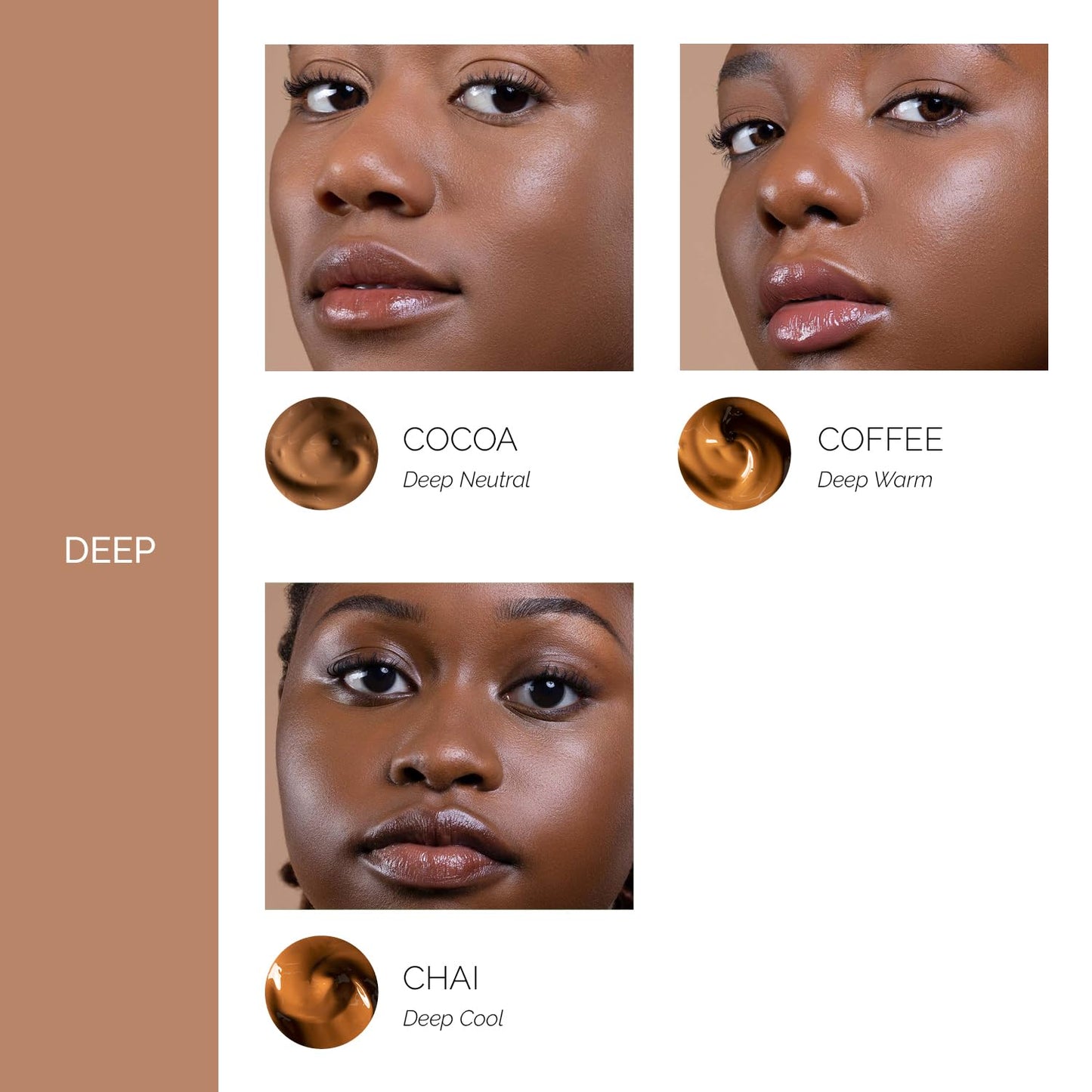 OFIR Skin Satin Medium Coverage Foundation | Buildable, Non-Creasing Finish | Vegan, Cruelty-Free, Paraben-Free Makeup | Blue Light Protection | 1 FL OZ (Truffle - Very Deep Cool)