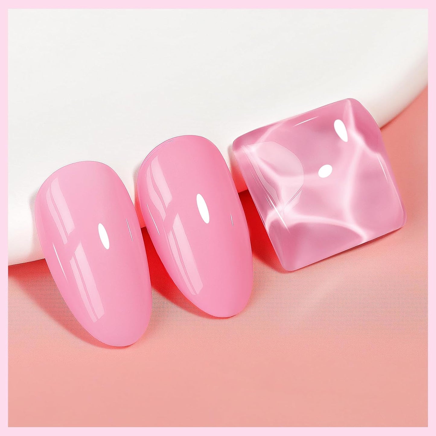 Nail Polish Light Pink Quick Dry Nail Lacquer Sheer Color, Regular Barbie Pink Fast Dry Fingernail Polish Bulk Non Gel Long-Lasting DIY Salon Gift For Women