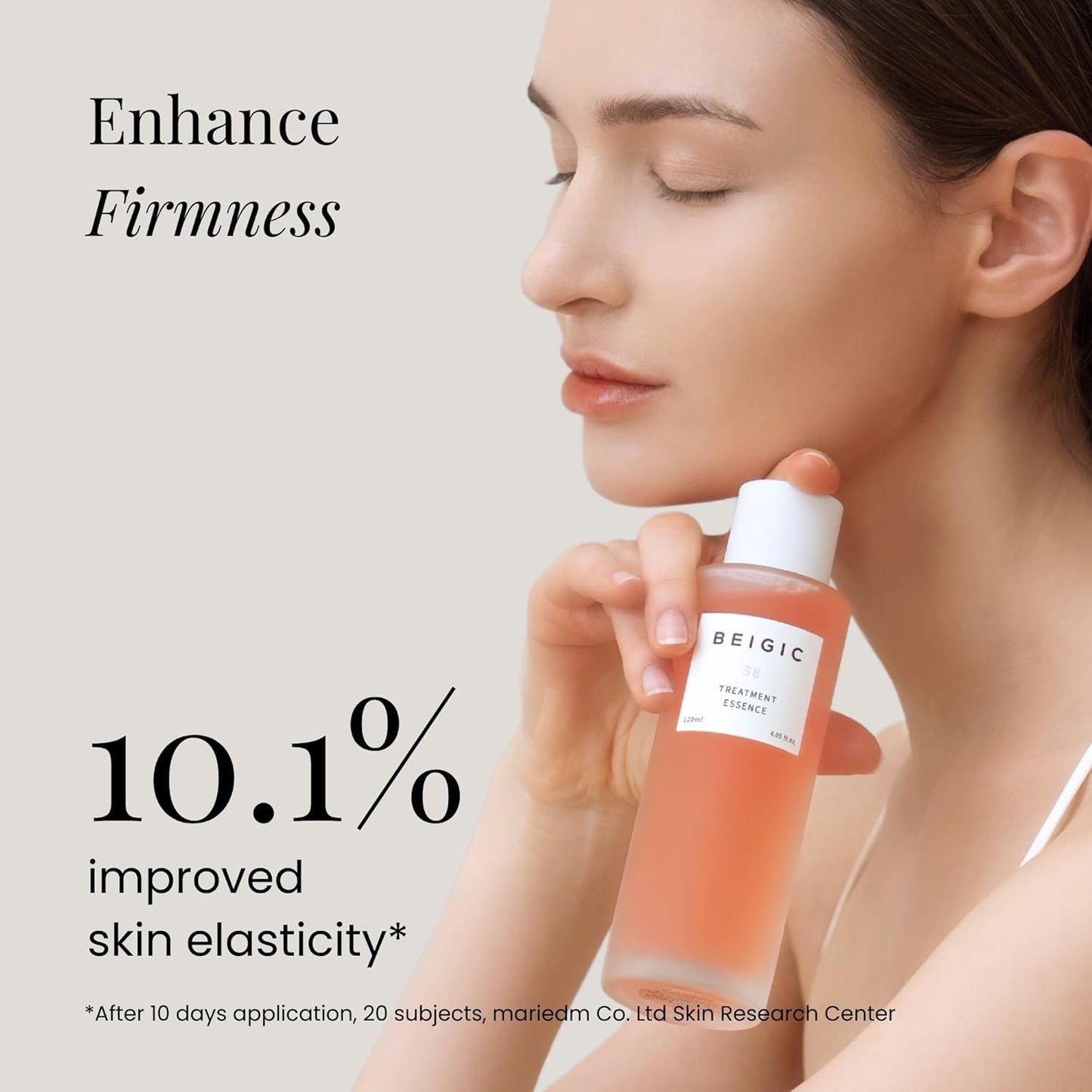 BEIGIC Treatment Essence - Hydrating Face Essence for Radiance & Smooth Skin Texture with Vegan Peptides & Niacinamide for Glass Skin (4.05 Fl. Oz)