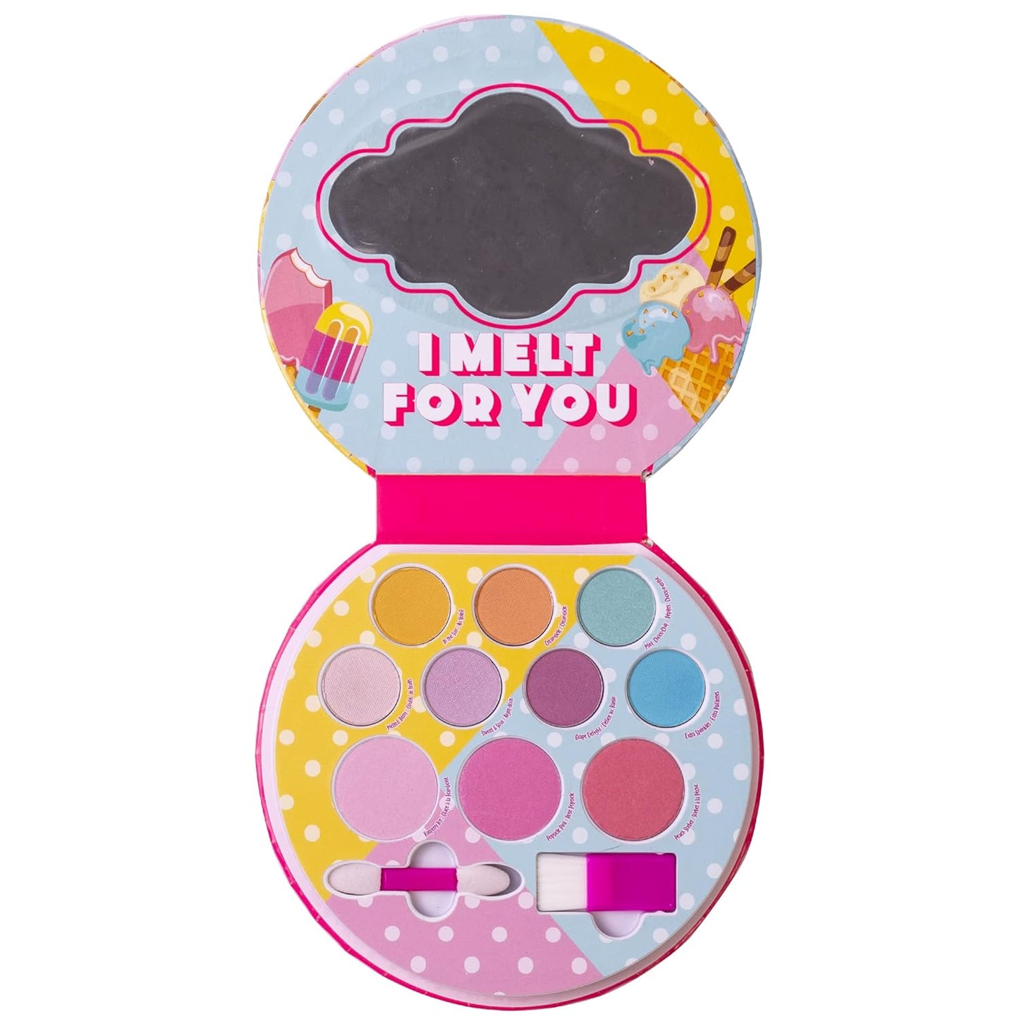 Lip Smacker Sparkle & Shine Eyeshadow Makeup Palette, Melt For You Shimmer | Christmas Make Up Collection | Holiday Present | Gift for Girls